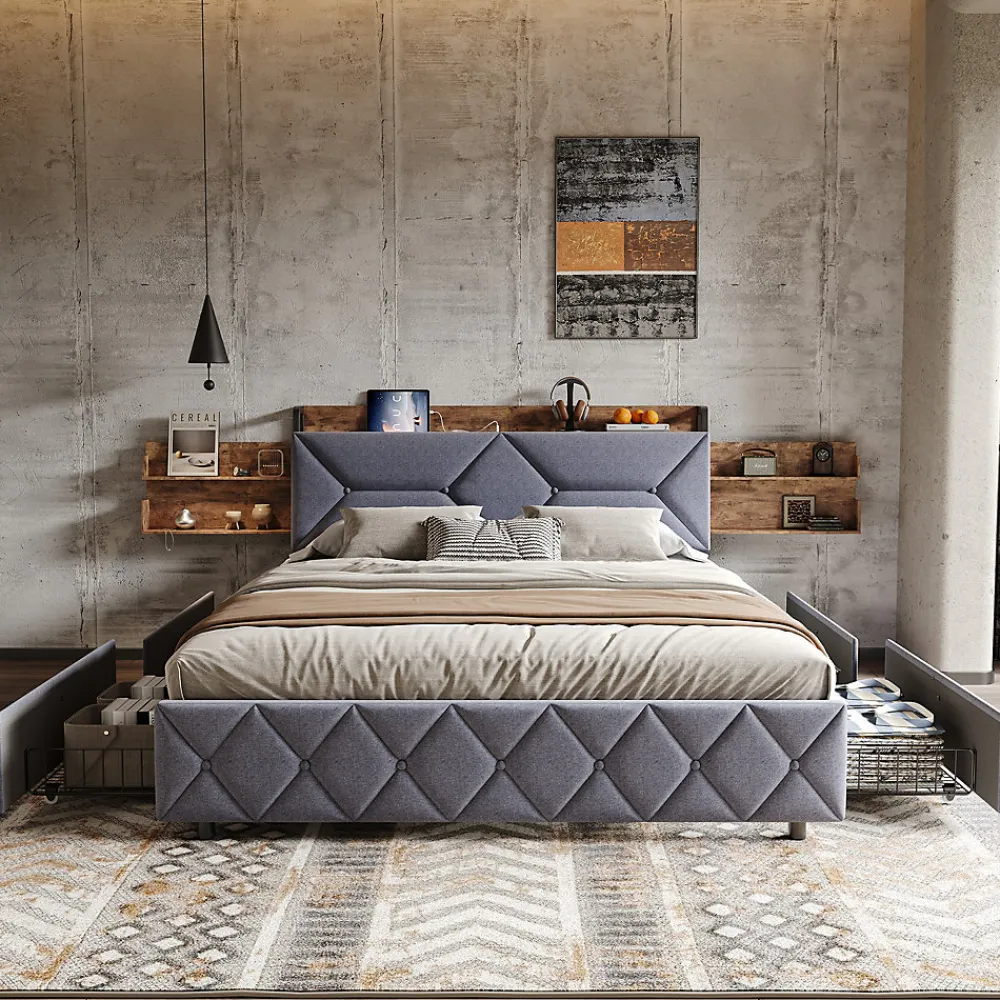 Lit Ergonomique, 140x200, Avec Rangement>Fortuna lai Outlet