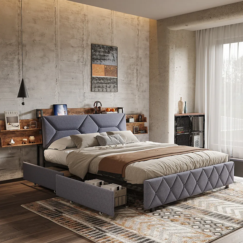 Lit Ergonomique, 140x200, Avec Rangement>Fortuna lai Outlet