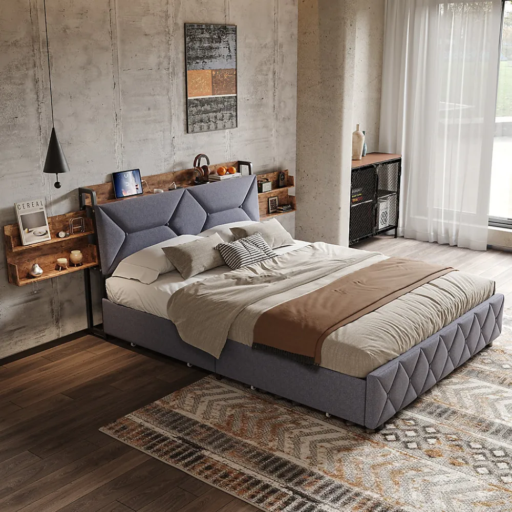 Lit Ergonomique, 140x200, Avec Rangement>Fortuna lai Outlet
