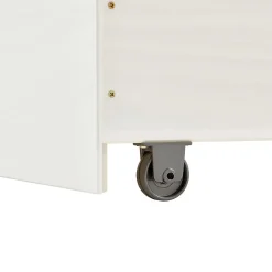 Lit fonctionnel MIA 90 x 190 cm, en pin massif lasuré blanc><noscript><img width=