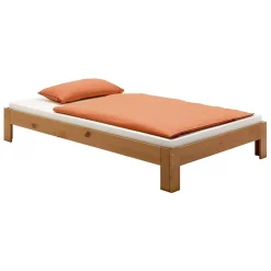 Idimex Lit futon THOMAS, en pin massif, 120 x 200 cm, lasuré couleur campagne* Lit Simple