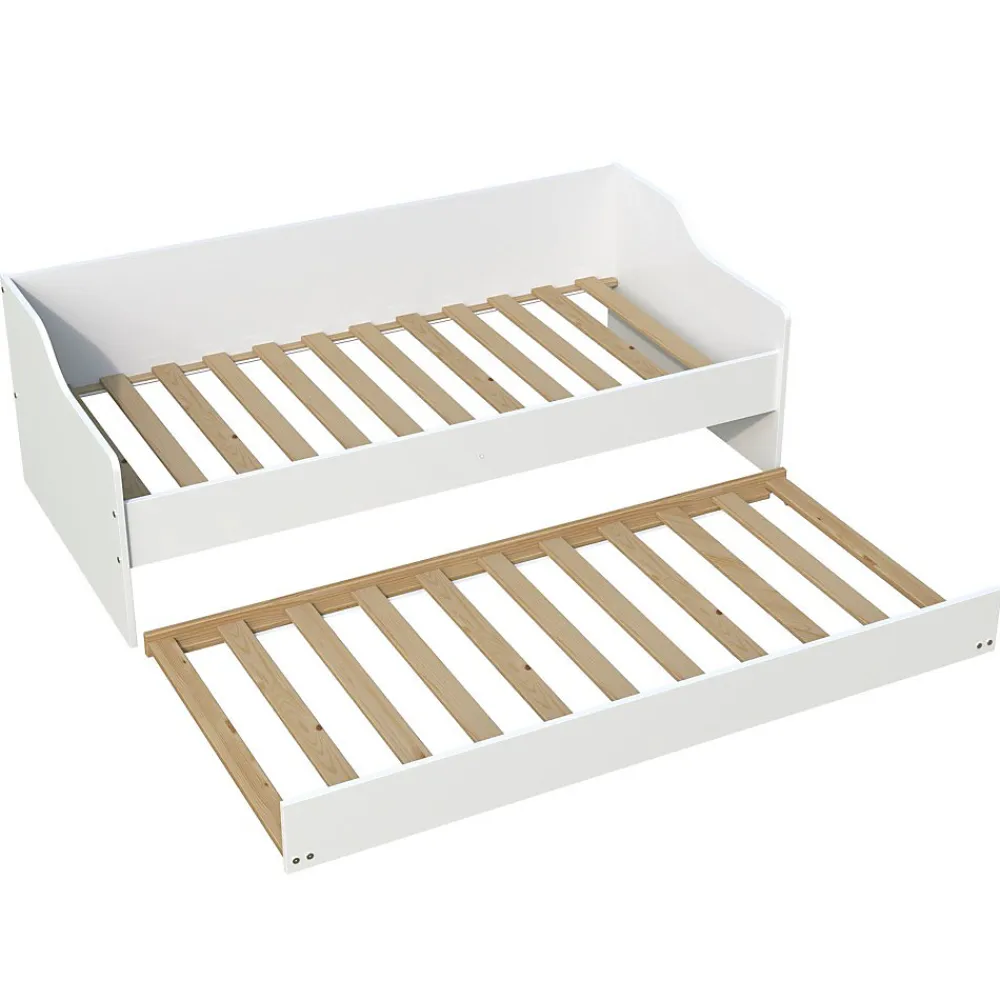 Weber Industries Lit gigogne SWEET 90x190 + 2 sommiers + 1 tiroir-lit / Blanc* Lit Gigogne
