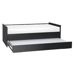 Lit gigogne 90x200cm sommier inclus Vox Young User Noir>Petits-Meubles Sale