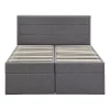 Fortuna lai Lit Haut 140x200cm, Métal, Bureau avec Rangement, Noir*Enfant Lit Enfant