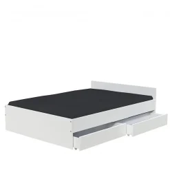 Lit KAPPA 140x190 cm + 2 tiroirs / Blanc>Weber Industries Hot