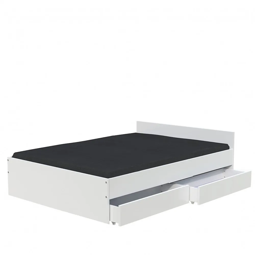 Lit KAPPA 140x190 cm + 2 tiroirs / Blanc>Weber Industries Hot