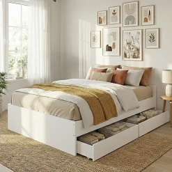 Lit KAPPA 140x190 cm + 2 tiroirs / Blanc>Weber Industries Hot