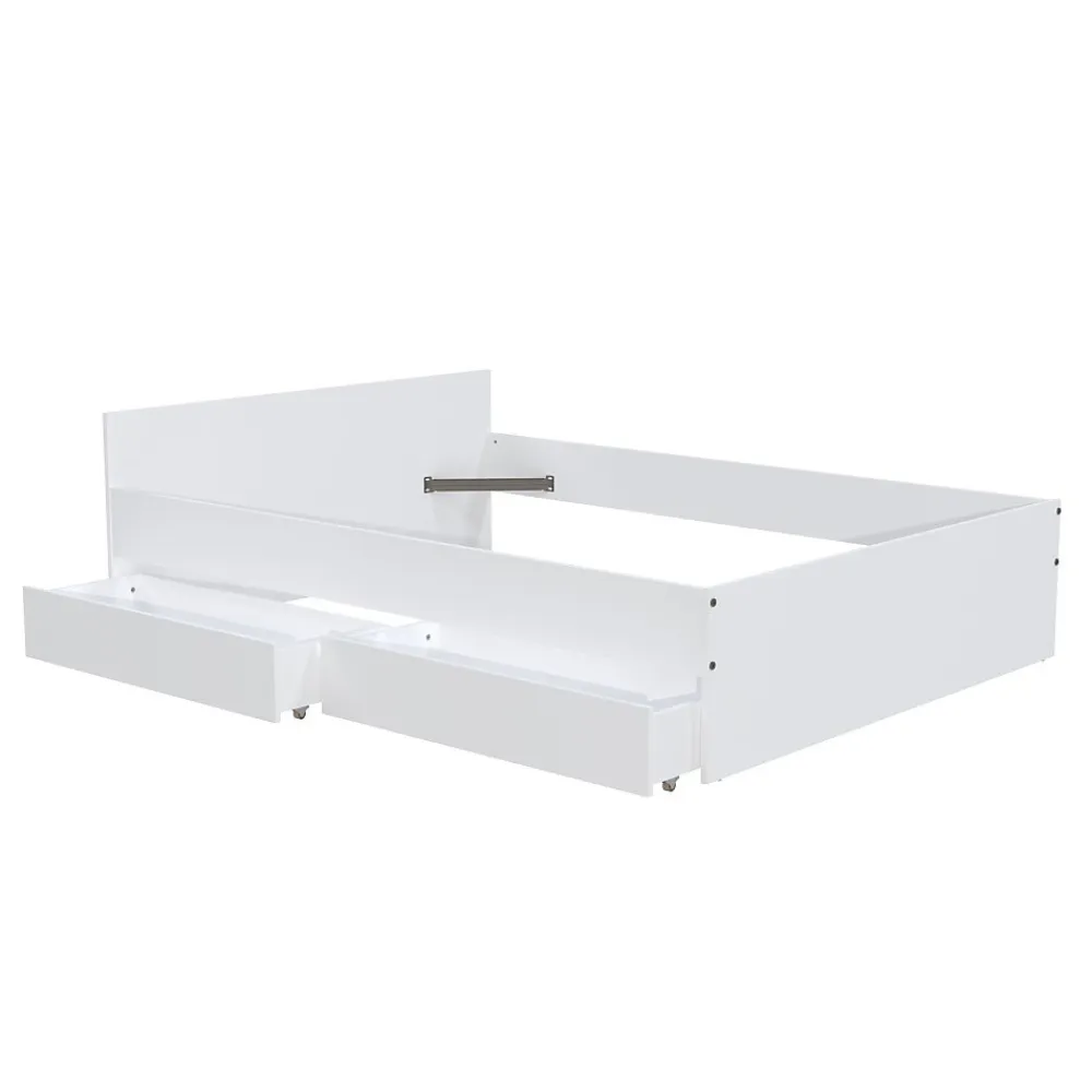 Lit KAPPA 140x190 cm + 2 tiroirs / Blanc>Weber Industries Hot