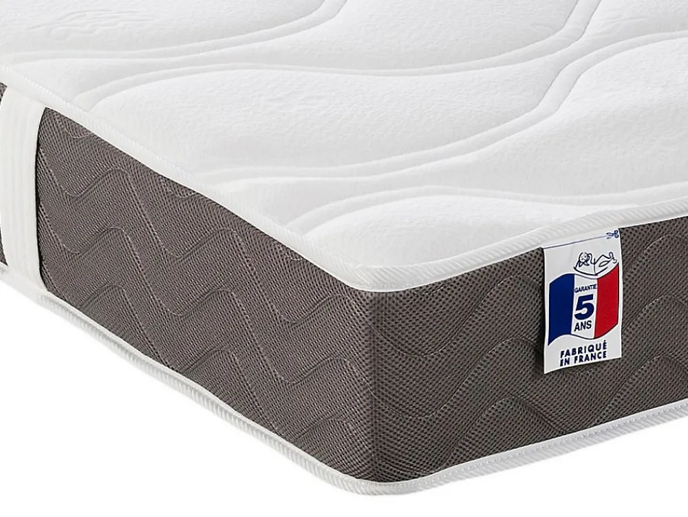 Lit électrique de relaxation tout plots + matelas 100% latex 3 zones - 2 x 80 x 200 cm - Naturel clair - JUPITER de YSMÉE>Vente-unique Online