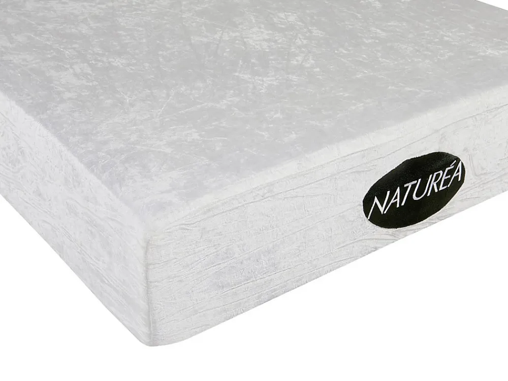 Lit électrique de relaxation lattes et plots + matelas mémoire de forme et bambou - 2 x 90 x 200 cm - Chêne - DAMYSOS de NATUREA>Vente-unique