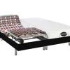 Lit électrique de relaxation tout plots + matelas mémoire de forme et bambou - 2 x 90 x 200 cm - Noir - LYSIS III de NATUREA>Vente-unique Hot