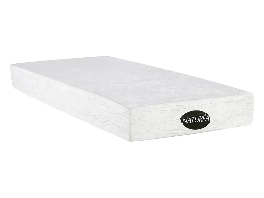 Vente-unique Lit électrique de relaxation tout plots + matelas mémoire de forme et bambou - 2 x 90 x 200 cm - Chêne - LYSIS III de NATUREA* Lit Double