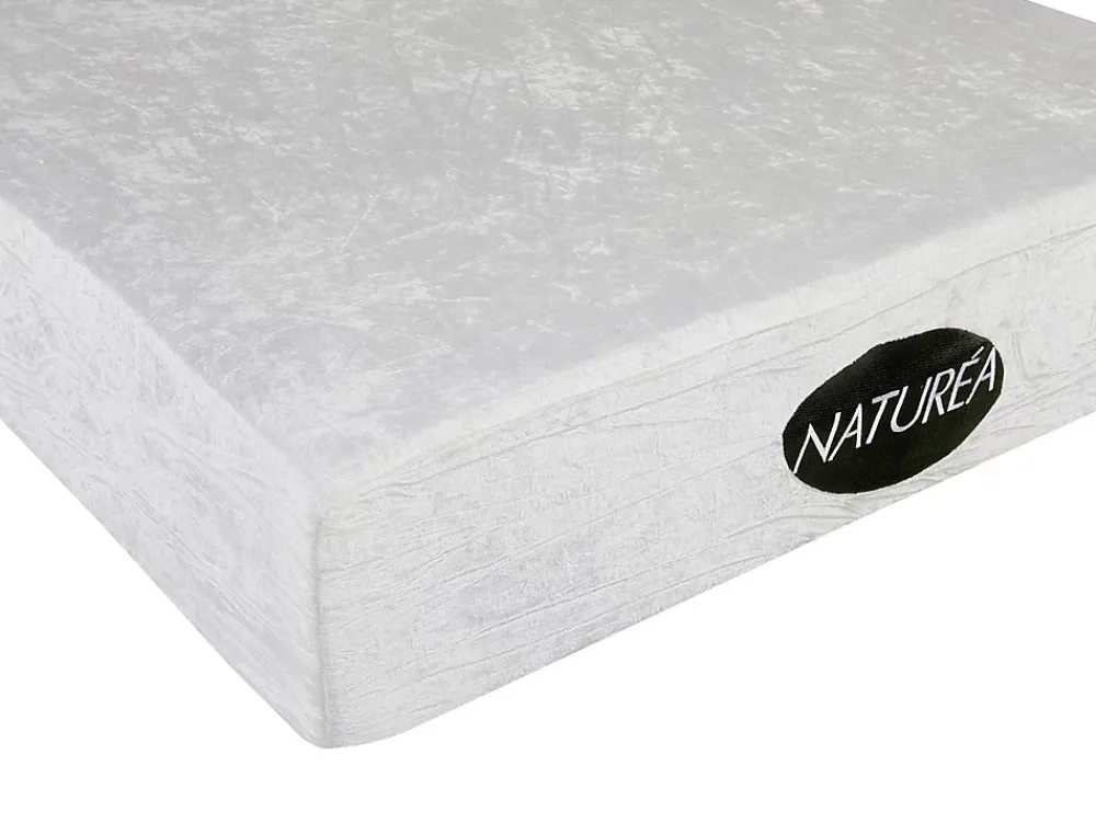 Vente-unique Lit électrique de relaxation tout plots + matelas mémoire de forme et bambou - 2 x 90 x 200 cm - Chêne - LYSIS III de NATUREA* Lit Double