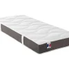 Vente-unique Lit électrique de relaxation lattes et plots + matelas 100% latex 3 zones - 2 x 80 x 200 cm - Blanc - MENELAS de YSMÉE* Lit Double