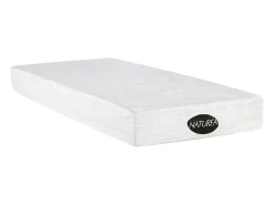 Vente-unique Lit électrique de relaxation tout plots + matelas mémoire de forme et bambou - 2 x 80 x 200 cm - Blanc - LYSIS III de NATUREA* Lit Double