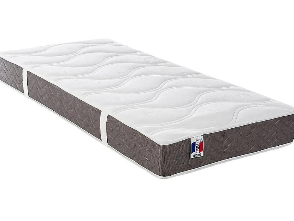 Lit électrique de relaxation déco tout plots + matelas 100% latex 3 zones - 2 x 70 x 190 cm - Tissu - Beige - JOFAR de YSMÉE>Vente-unique Hot