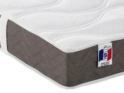 Lit électrique de relaxation déco tout plots + matelas 100% latex 3 zones - 2 x 70 x 190 cm - Tissu - Beige - JOFAR de YSMÉE><noscript><img width=