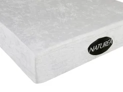 Vente-unique Lit électrique de relaxation tout plots + matelas mémoire de forme et bambou - 2 x 70 x 190 cm - Blanc - LYSIS III de NATUREA* Lit Double