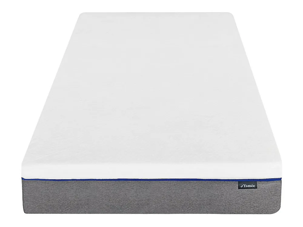 Vente-unique Lit électrique de relaxation tout plots + matelas mémoire de forme - 2 x 80 x 200 cm - Chêne - HESIODE III de YSMÉE* Lit Double