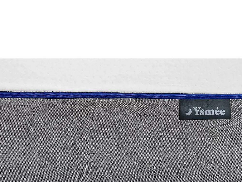Vente-unique Lit électrique de relaxation tout plots + matelas mémoire de forme - 2 x 80 x 200 cm - Chêne - HESIODE III de YSMÉE* Lit Double