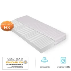 Brand Home Deluxe Lit LED ASTEROID blanc 160 x 200 cm* Lit Double