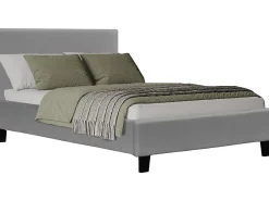 Lit "Lina" 90 x 190 cm Gris clair>Habitat Et Jardin Clearance