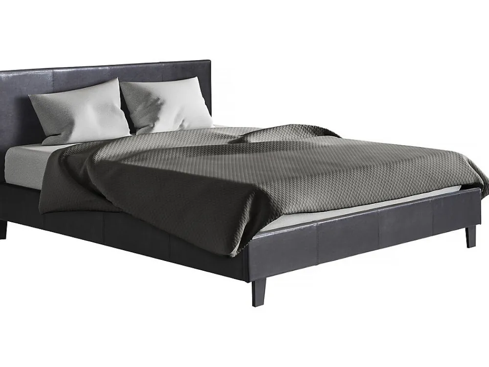 Habitat Et Jardin Lit "Lina" 140 x 190 cm Noir* Lit Coffre