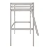 Vente-unique Lit mezzanine - 90 x 190 cm - Pin massif - Blanchi -GEDEON II* Lit Mezzanine