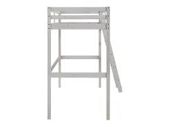 Vente-unique Lit mezzanine - 90 x 190 cm - Pin massif - Blanchi -GEDEON II* Lit Mezzanine