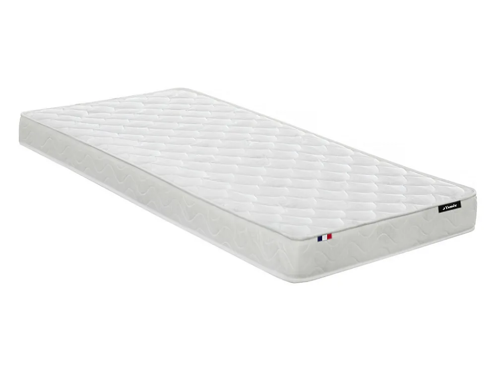 Lit mezzanine 90 x 190 cm - Avec banquette convertible - Métal - Noir et Rouge + Futon + Matelas - MODULO V>Vente-unique Sale