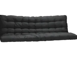 Lit mezzanine 90 x 190 cm - Avec banquette convertible - Métal - Argent + Futon noir - MODULO V><noscript><img width=