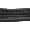 Vente-unique Lit mezzanine 90 x 190 cm - Avec banquette convertible - Métal - Blanc + Futon noir - MODULO V* Lit Mezzanine