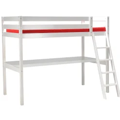 Lit mezzanine ASPEN 90x190 + 1 sommier + bureau / Blanc>Weber Industries Best