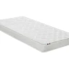 Vente-unique Lit mezzanine avec bureau et rangements intégrés - 90 x 200 cm - Chêne et blanc + matelas - NOAH II* Lit Mezzanine