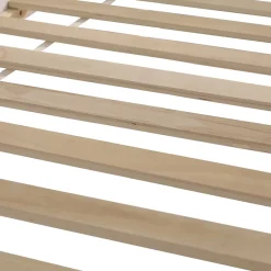 Simple Life Lit mezzanine avec toboggan, échelle droite à 3 marches, étagère amovible, MDF et pin, blanc naturel, 90x200cm*Enfant Lit Enfant
