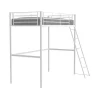 Lit mezzanine ELIOT 90 x 190 cm - Métal - Sommier inclus - Blanc>Generic Discount