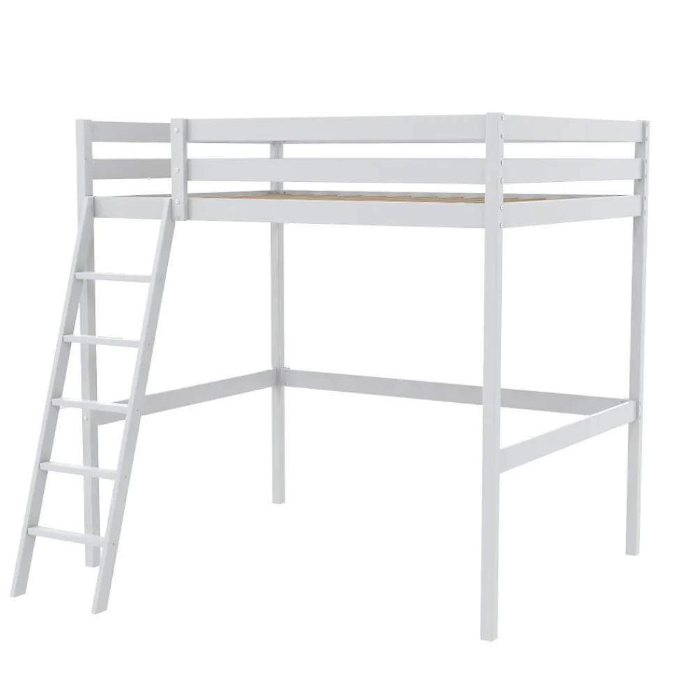 Lit mezzanine STUDIO 90x190 + 1 sommier / Blanc>Weber Industries Best