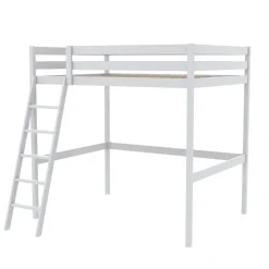 Weber Industries Lit mezzanine STUDIO 140x190 + 1 sommier / Blanc* Lit Mezzanine