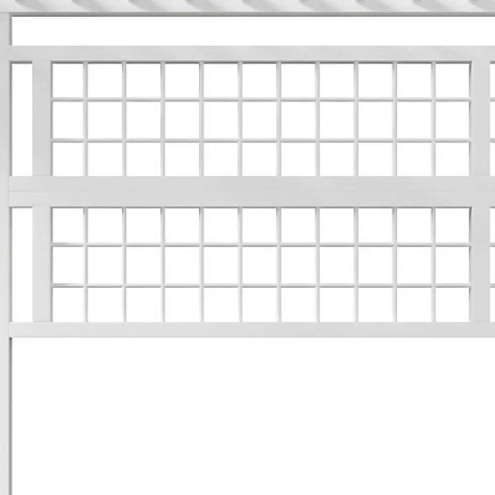 Lit mezzanine 140x200cm - structure en fer - rangements - éclairage LED - blanc (matelas non inclus)>ModernLuxe Outlet