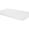 Vente-unique Lit mi-hauteur 90 x 190 cm avec rangement - Pin et MDF - Coloris : Naturel et blanc + Matelas - LANIORI* Lit Avec Rangement