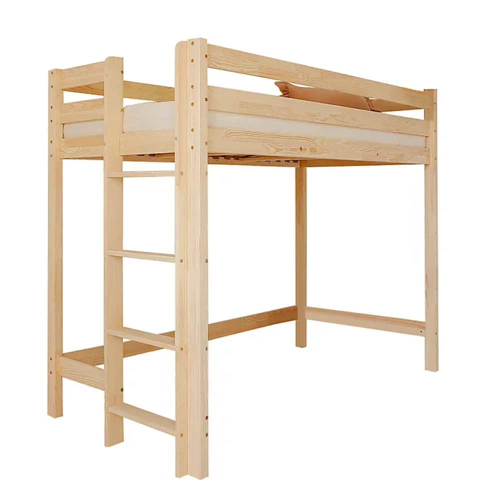 Petits-Meubles Lit mi-hauteur 90x190 sommier inclus Anaëlle Bois*Enfant Lit Enfant