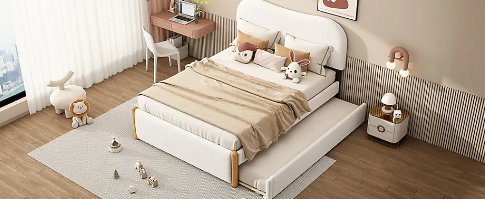 Lit Plat 140x200cm, Canapé avec Lit Escamotable, Blanc>Fortuna lai Hot