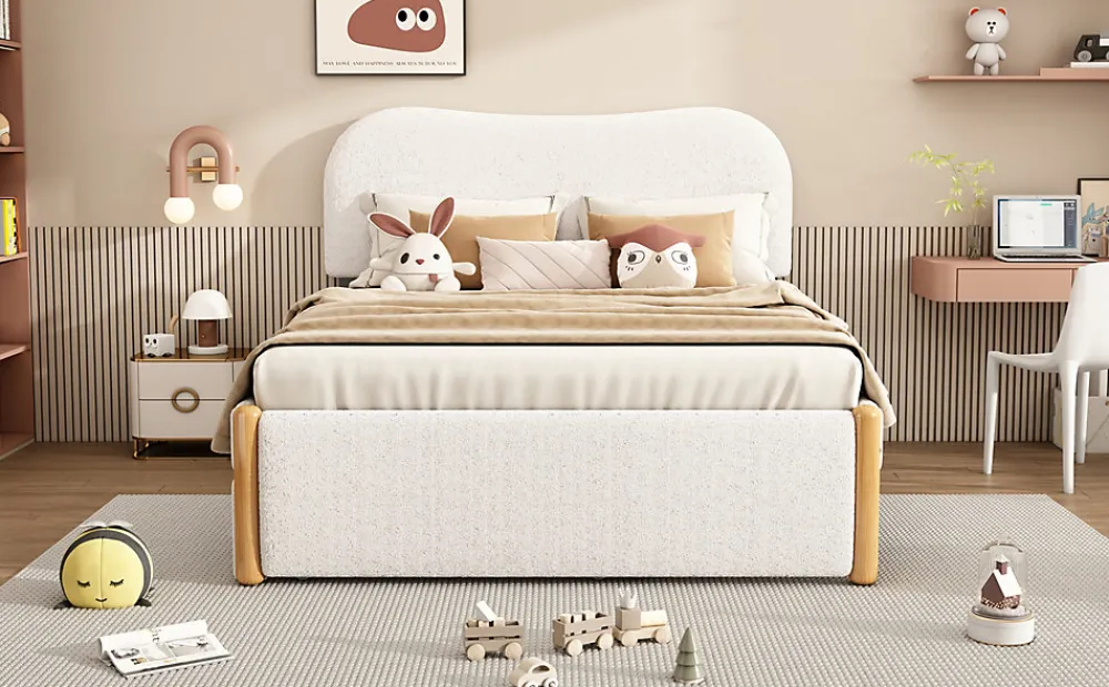 Lit Plat 140x200cm, Canapé avec Lit Escamotable, Blanc>Fortuna lai Hot