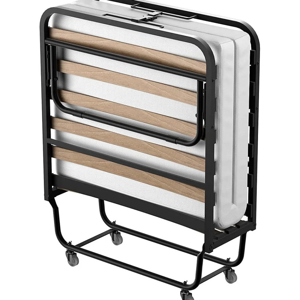 Lit pliant 90x200 CM avec matelas de 10 cm>Teeno Discount