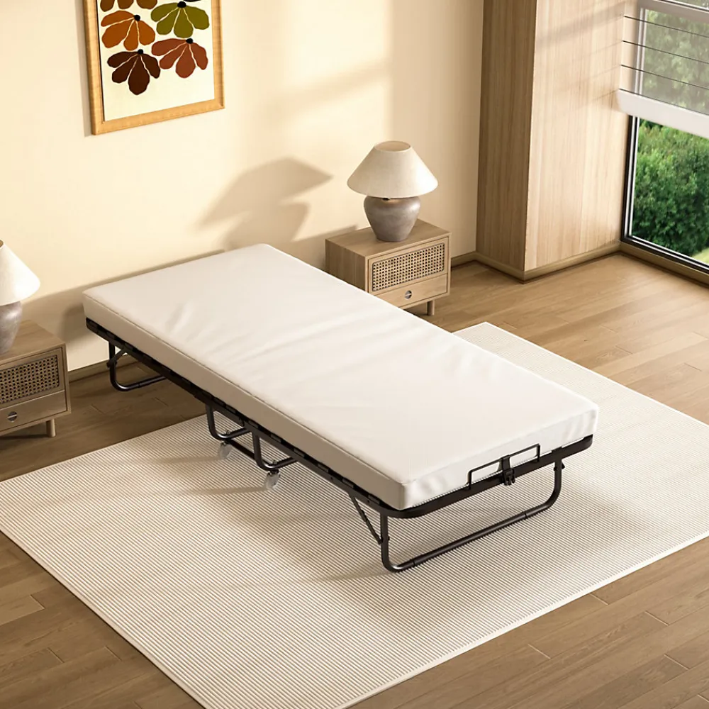 Lit pliant 90x200 CM avec matelas de 10 cm>Teeno Discount