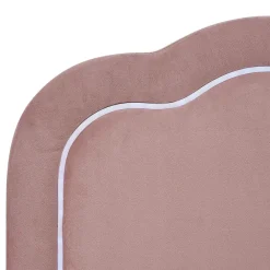 Blackcolors Lit rembourré LED 90 x 200 cm, tête de lit réglable, rose,* Lit Avec Rangement