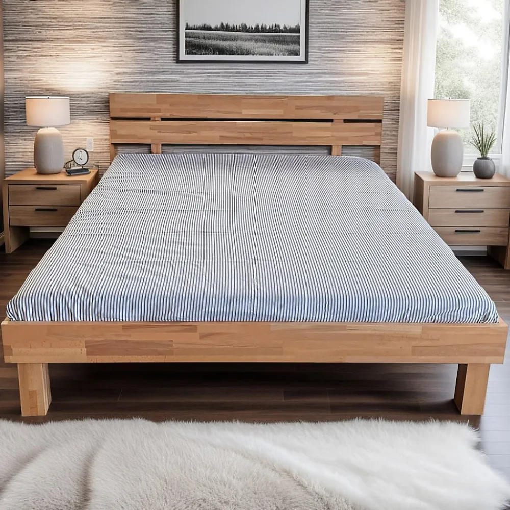 Lit RIVA 180x200 cm/ Hêtre massif huilé>Weber Industries Clearance