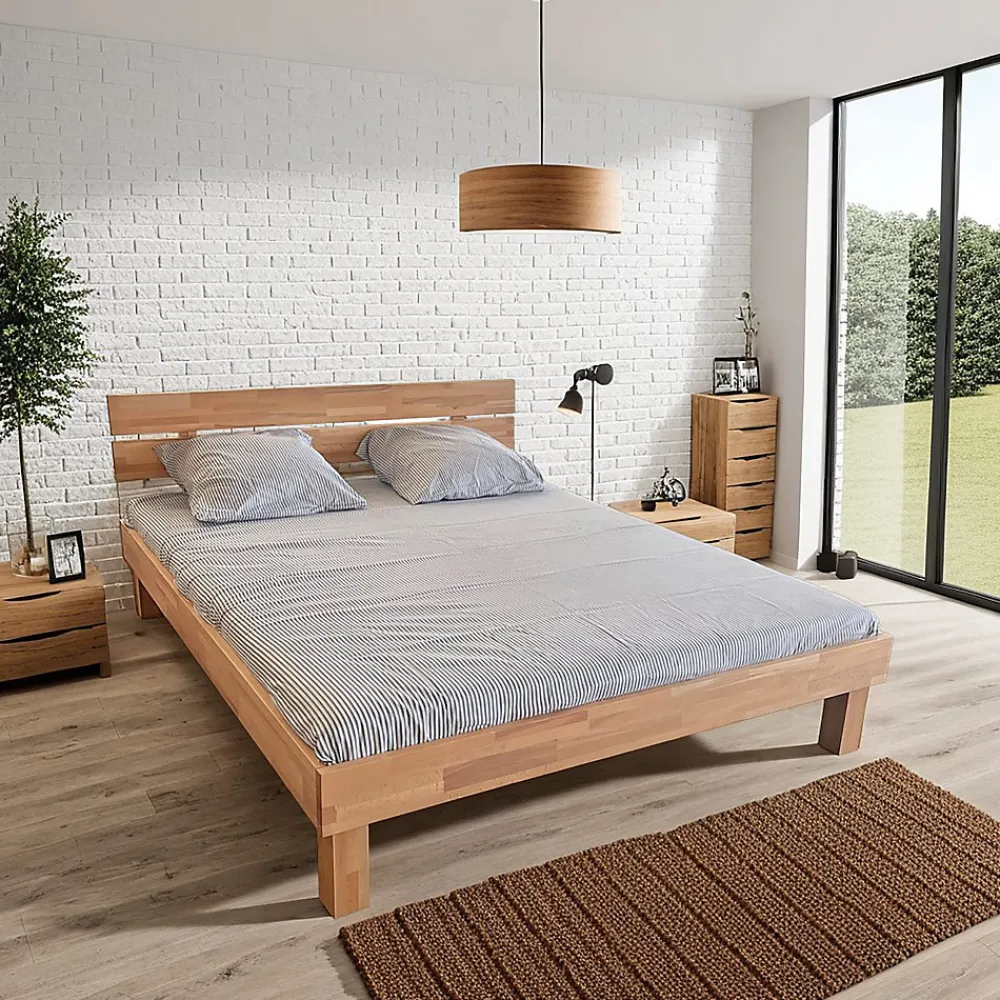 Lit RIVA 140x200 cm/ Hêtre massif huilé>Weber Industries Clearance