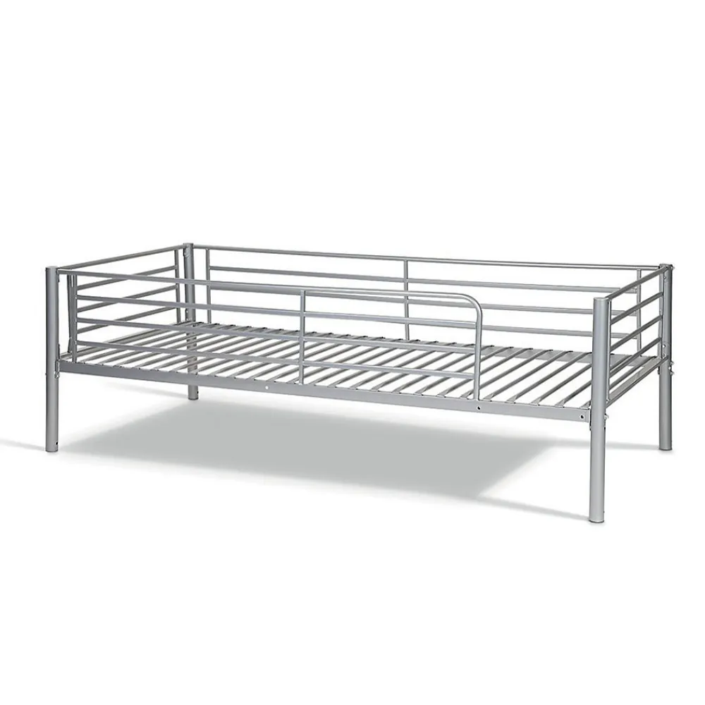 Lit SAMMY Lit superposé en métal 90x200 cm gris avec sommiers inclus>Meublorama Outlet