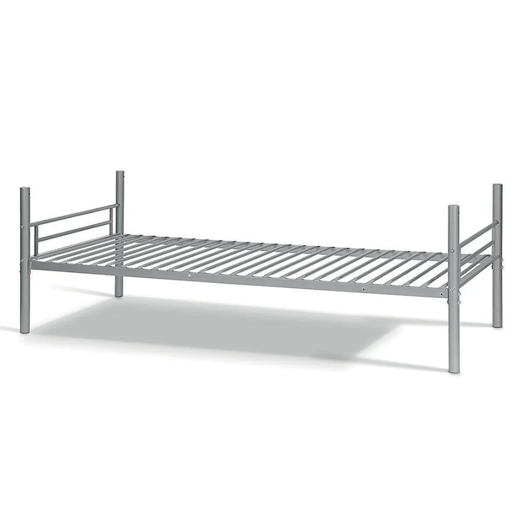 Lit SAMMY Lit superposé en métal 90x200 cm gris avec sommiers inclus>Meublorama Outlet